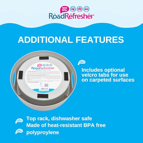 Road Refresher Non Spill Water Bowl Grey Small