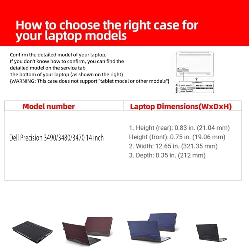 Funda para portátil Dell Precision 14" PU Cuero miniatura 6