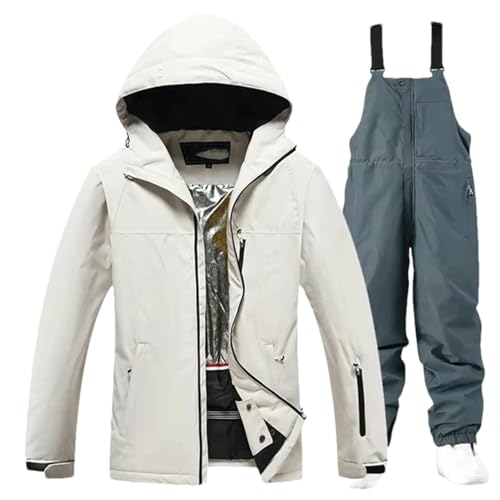 Vinterskidkläder för män snowboarddräkt snökläder skidjackor byxor, Jacka Byxa_G, XS