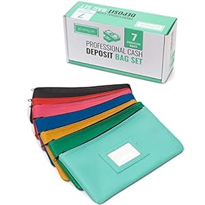 Cash Deposit Bag 7 Piece Set