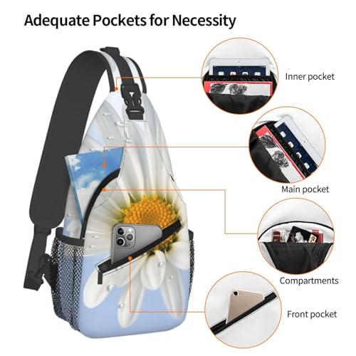 Bolso cruzado tipo bandolera negro para senderismo y uso casual miniatura 4