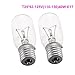 Belleone 2pcs Microwave Bulb WB36X10003-130V 40W Oven Light Bulb Compatible with GE LG Frigidaire Kenmore, Universal Type Stove Incandescent Warm White Light Lamp Replacement E17 Base Socket