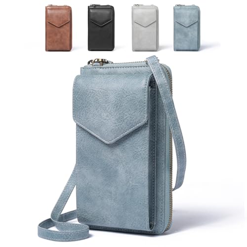 Image of SENDEFN Small Crossbody Cell Phone Purse for Women Leather Cellphone Bags Wallet Purses with Multi Card Slots