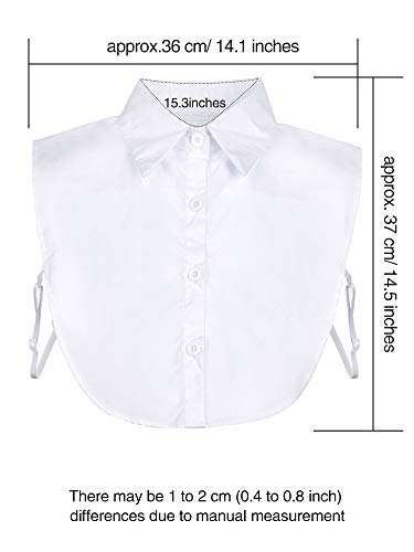 EBOOT Fake Collar Detachable Dickey Blouse Half Shirts for Girls and Women3