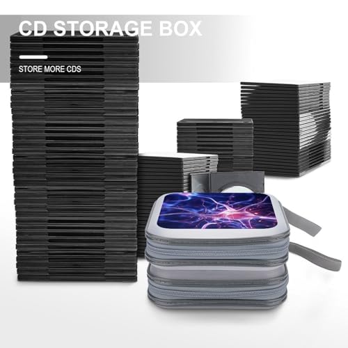 Classeur CD antichoc pour 40 DVD rigide bleu évite les rayures de disques