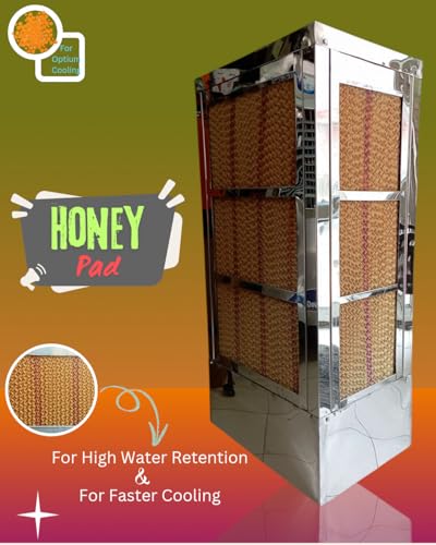 Image of PS Gold Steel Cooler With 67 Litre Water Tank | Steel Body with Mirror Polish, Automatic Water Filling System | Copper Motor 2 Years Warranty Air Cooler for Home and Office