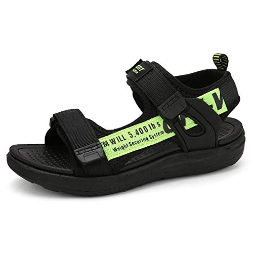 Sandales Garçons Enfants Chaussure de Sport Outdoor Sandales à bout ouvert Garcon de Plates pour été Plage Vert 36EU Cover