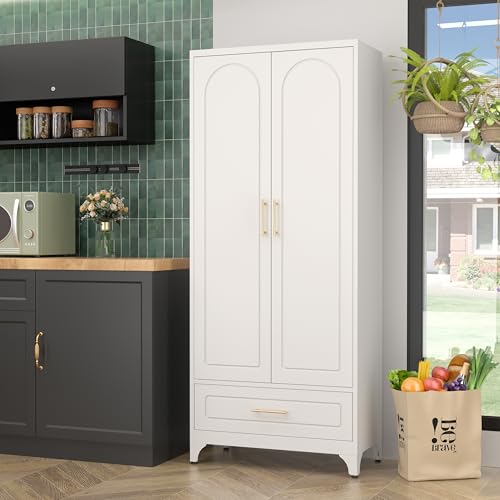 SteeLoong 75”Kitchen Pantry Cabinet, Metal Storage Cabinet with Drawer - image 7