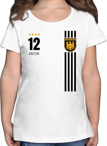 T-Shirt Mädchen - 2026 Fussball WM Fanartikel - Deutschland Germany Trikot...