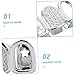 Ipetboom Silver Tooth Grills for Men and Women Hip Hop Style Zirconia and Mouth Jewelry Unique Design for Parties and Performances Comfortable Fit Fashionable Accessories