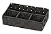 Produktbild WENKO Organizer Adria Klein Schwarz 4 Fächer - 4 Fächer, Polypropylen, 26 x 6.5 x 17 cm, Schwarz