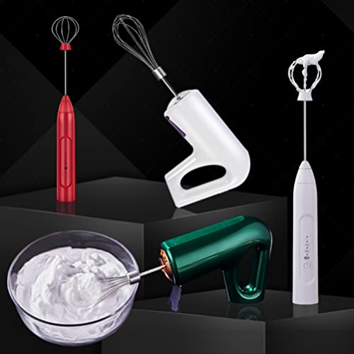 Huevo Eléctrico Batidor de Crema para Batidor de Huevo: Leche de Mano Mezclador de Espuma Licuadora con Doble Batidor… - Imagen 5