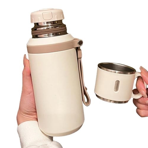 Vaso Térmico | Termo Portátil - Vaso De Acero Inoxidable Para Bebidas, Botella Portátil Para Gimnasio, Escuela Y Exteriores