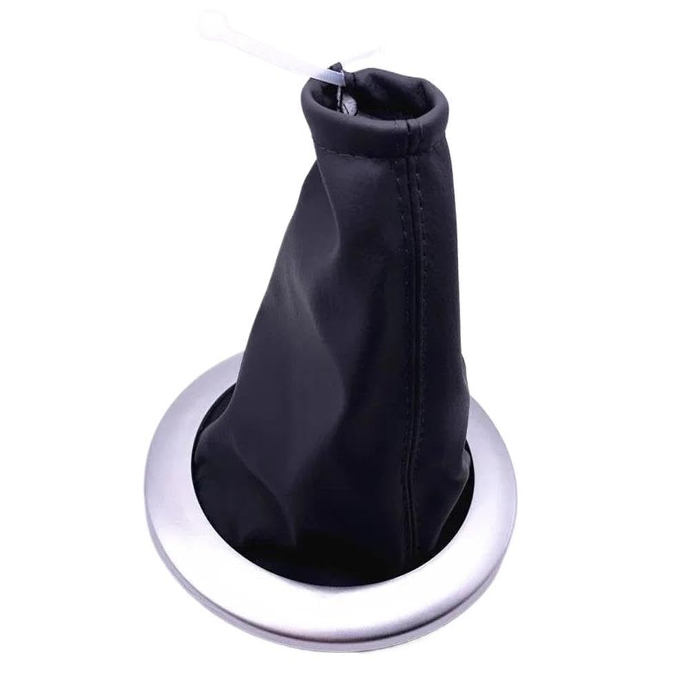 Hyasdbwe Black Gear Shift Knob Gaiter Cover Boot With Frame For Renault Megane 2 Mk2 Ii Mk 2 2002-2009 Shifter Dust Cover Gear Shifter Parts(Black)