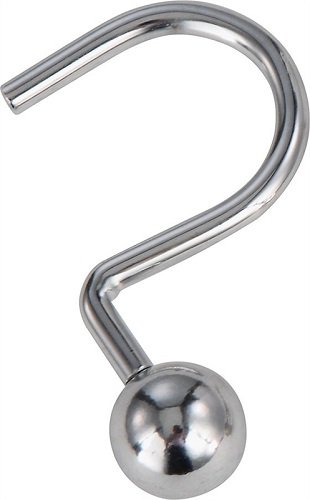 Homebasix Sd-cbh-ch Ball Curtain Hook, Chrome