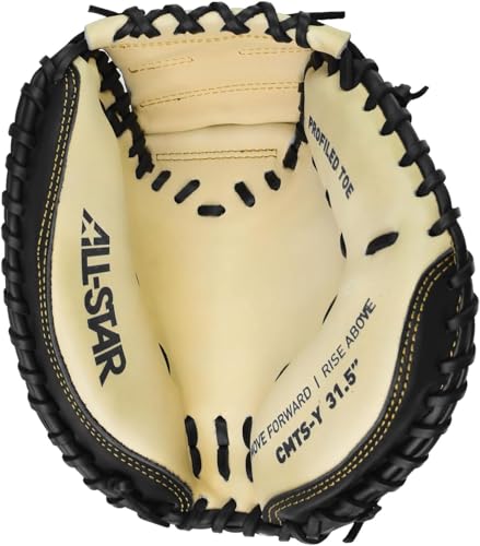 All Star Top Star Youth Baseball Catcher's Mitt - LHT - 33.5' Adult Brown