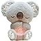 Vmhkjo Loutre Qui Respire Koala avec Musique Apaisante, Peluche Loutre Apaisante pour Adultes et Enfants Ma Loutre Calin Bonne Nuit, Compagnon de Sommeil Doux pour Soulager l'Anxiété