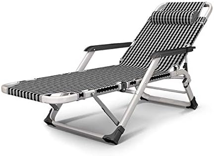 Tumbona Plegable Resistente – Tumbona reclinable portátil para jardín, Patio, Playa y Camping – Muebles de Exterior de Metal duraderos para relajación y Comodidad