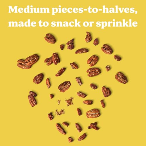 Image of Evie's Banana Bread Pecans - Roasted Texas Pecan Snacks - Healthy, Non-GMO, Gluten-Free and Vegan - 3 Oz, 2-Pack - Made-in-the-USA