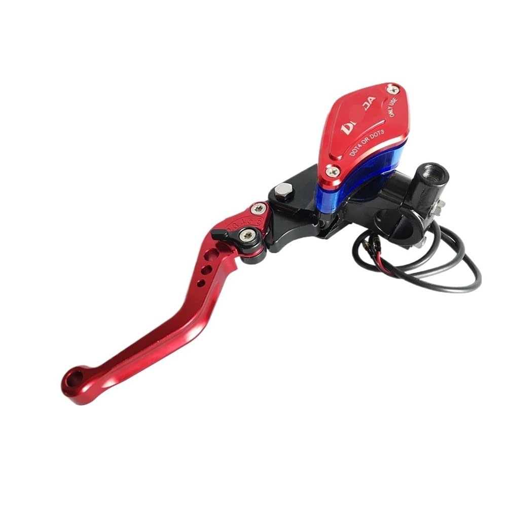 Prsdfg Red Brake Clutch Levers Handle 1 Pcs Motorcycle 22Mm 7/8'' Handlebar Hydraulic Clutch Lever Brake Pump Master Cylinder Handle
