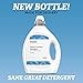 Amazon Brand - Solimo Concentrated Liquid Laundry Detergent, Clean Linen, 128 Loads, 96 Fl Oz