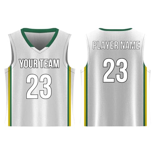 SGS SPORTS GEAR SWAG College Style Basketball Jersey, Personalized Reversible