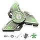 TGKYK Leuchtende Fidget Spinner Metall, Fidget Spinner Led, 3-5 Min Hochgeschwindigkeit Finger Spinner Spielzeug ADHD Anti Angst, Figetspiener für Kinder Erwachsene Dreieck - Grüner