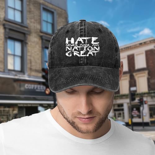 Baseball Cap,Hate Never Made Any Nation Great Dad Hat Gifts for Men Women2