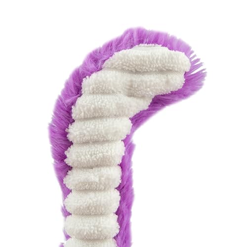 Image of Best Pet Supplies OctoMutant Crinkle Plush Dog Toys for Interactive Play, Puppy and Senior Indoor Play, Colorful Octopus Toy Shape, Soft Head Stuffing, Cute and Cuddly - Purple