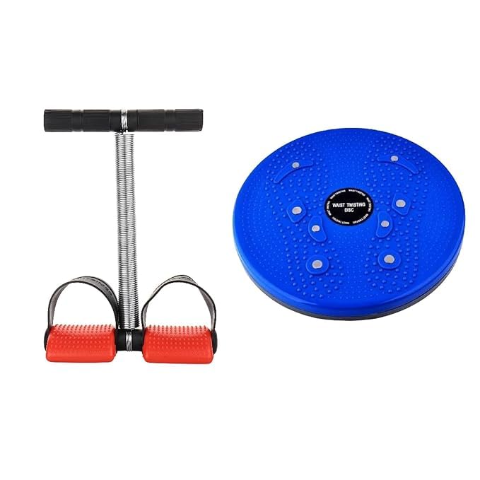 Single Spring Tummy Trimmer with Tummy Twister Combo | Figure Tone-Up & Weight Loss Equipment | Power Mat with Acupressure & Magnetic Therapy for Men & Women | Home Gym Fitness Set-image-37