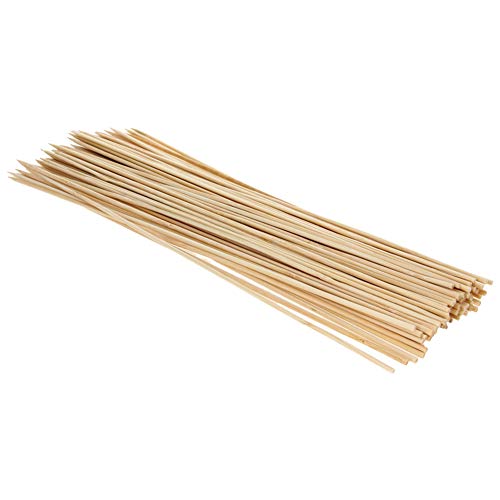 Utoolmart Palos de Bambú Naturales para BBQ 30 cm 90 pzas miniatura 1