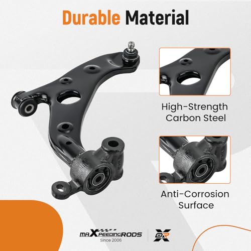 maXpeedingrods 2Pc Front Lower Control Arm with Ball Joint for Mazda 3 2014-2018 Mazda 3 Sport 2014-2018, CMS761215 CMS761216 - Image 3