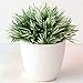 Produktbild GETSO Künstliche Topfpflanze Bonsai Stimulation Gras Gefälschte Blatt Hauptdekoration Ornament Künstlich Baum Topf Ornament: Weiß