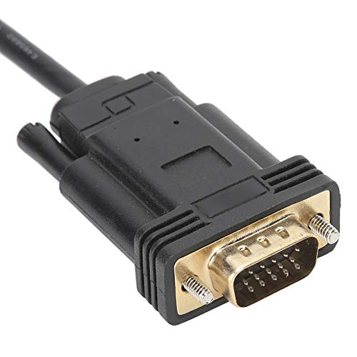 Cabo adaptador USB C para VGA, USB 3.1 para VGA macho conversor de cabo adaptador para Win 10/8/7/XP