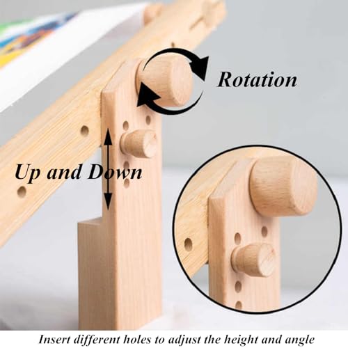 Image of Yushen Wooden Embroidery Table Clamp Embroidery Hoop Holder Stand Rotated Needlework Frame Holder for Cross Stitch Hoop Display Punch Needle Quilting Silk 1 Pair