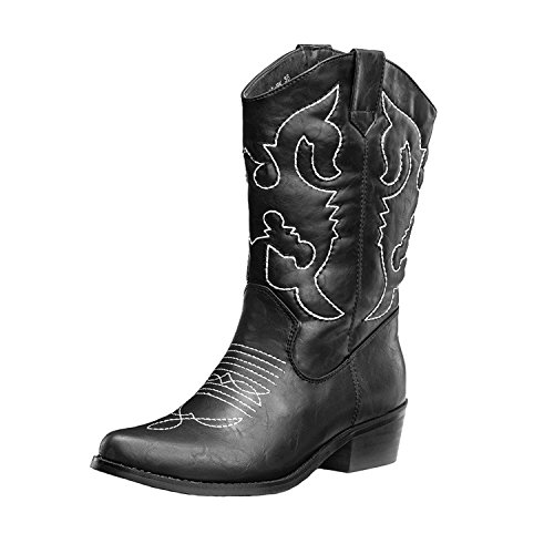 SheSole Cowboy Boots for Women Wide Calf Cowgirl Boots Western Boots Pointed Toe