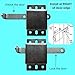 Pndbnq Garage Door Side Lock Heavy Duty Inside Deadlock Galvanized Steel Sliding Gate Latch Fits for Most Garage Warehouse Door Roll Up Doors Shed 1 Pack Bi-Directional Security Manual Locking Kit