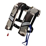 Giubbotto salvagente gonfiabile, per adulti, per gli appassionati di sport acquatici, per garantire la sicurezza notturna per da crociera, lavoro marittimo