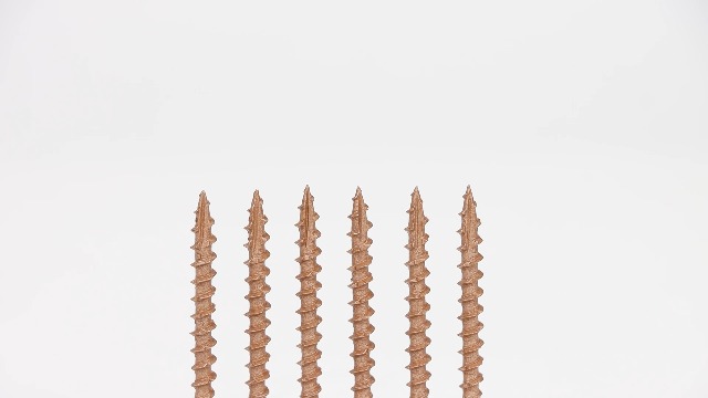 Image of Deck Screws #8 x 1-1 /4'', T25 Star Torx Drive Flat Head Wood Screws, Brown, 5lb