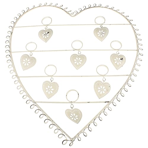 MACOSA HOME GR038_132026 Herz-Bilderahmen aus Blech mit 8 Bilderhalter...