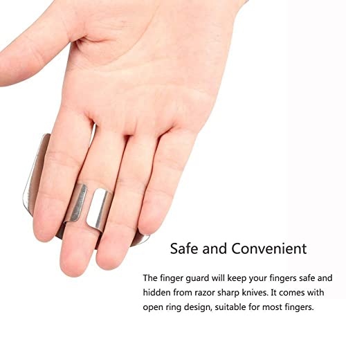 Stainless Steel Finger Guards for Cutting, Hand Protector Finger Protector Avoid Injury When Cutting Vegetables, Meat, Slicing and Dicing Safe Chopping Tools. - Image 5
