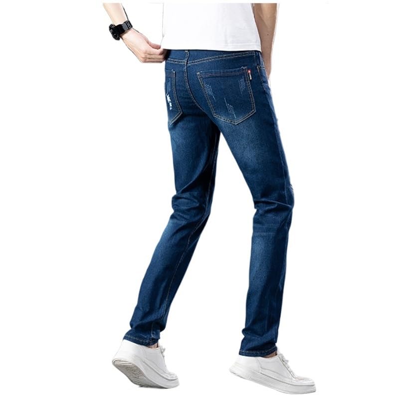 Stretch Skinny Jeans Casual Cotton Denim Slim-fit Pants Streetwear3