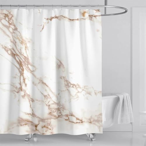 Rideau de douche en marbre ondulé 91x213cm imperméable et abstrait