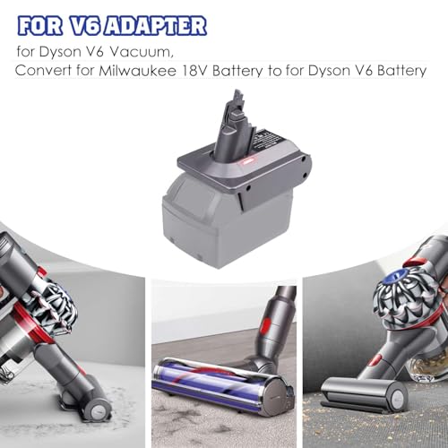 Image of for Dyson V6 Battery Adapter for Milwaukee 18V Battery, for M18 to for Dyson V6 SV03 SV04 SV09 DC62 DC59 Fluffy Vacuum Converter (only MIL18V6 Adapter)