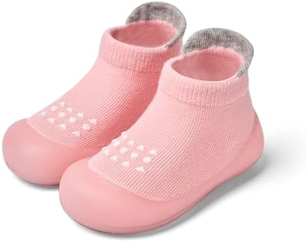 Bearbay Baby Rubber Sole Non-Skid Walking Sock Shoes,Baby Slipper