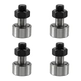 Oedema 4 Pcs CF10 Cam Follower Track Runner Bearing KR22 Type Needle Roller Bearing Heavy Duty Stud Type Steel...