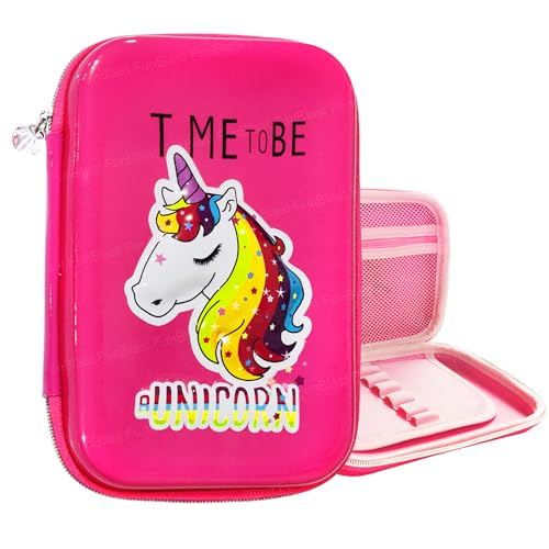 Image of FunBlast Pencil Pouch for Girls Stylish, Pen Case for Girls, Pencil Pouch - Pencil Pouches for Kids, Pencil Case for Girl, Unicorn Pencil Pouches for Girl