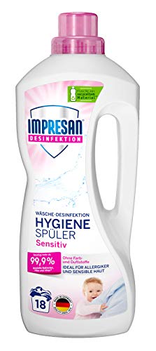 impresan Hygiène de Chasse Sensitiv – 1 x 1,5 L – Sans parfum ni colorant – Linge de désinfection – pour peaux sensibles – 18 lavages Sauna
