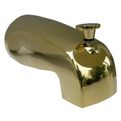 Simpatico 82191P Brass, Diverter Front Lift Tub Spout with 1/2-Inch Female Pipe with Front Threads, Polished Brass