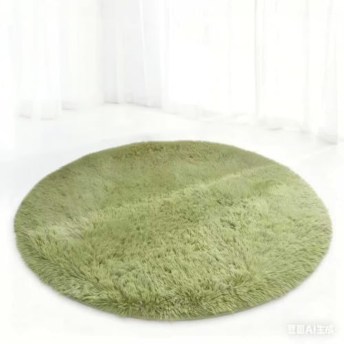 WREDBMDXL �J�[�y�b�g �~�` �􂦂� ���O�}�b�g ���� �Ɍ� �ӂ�ӂ� �h�_�j ����~�ߕt �I�[���V�[�Y�� ���g�[�Ή� ���O �� (�O���[, ���a100cm)(��,���a120cm)